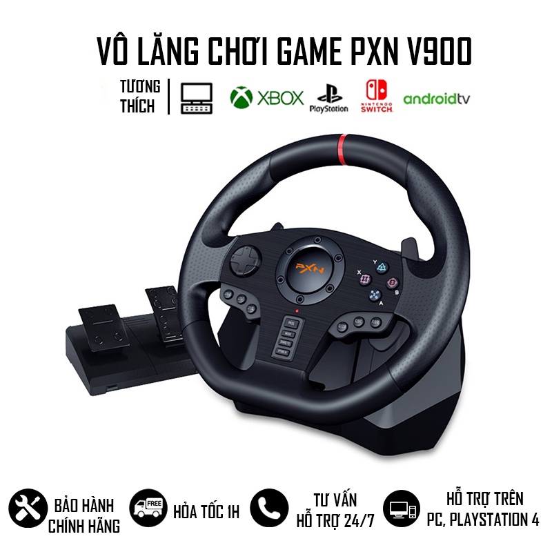 Vô Lăng Chơi Game PXN V900 Cho PC/PS/Android/Xbox EZPC Shopee Việt Nam