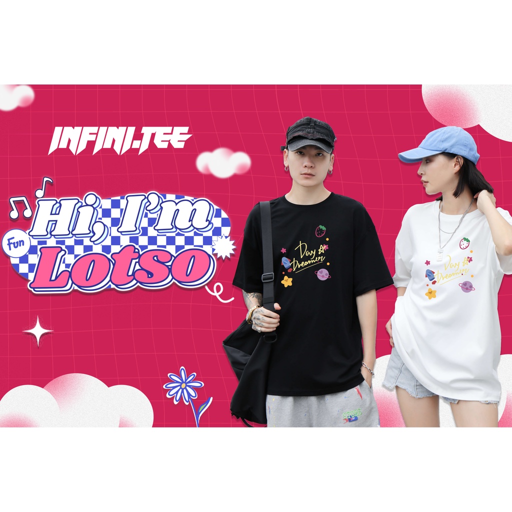Áo thun INFINITEE Fni027T, Thun 100% Cotton - form rộng Unisex.