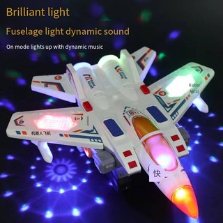 Đồ Chơi robot Máy Bay Điện Tử Biến Hình Có Đèn Và Nhạc Cho Bé Trai