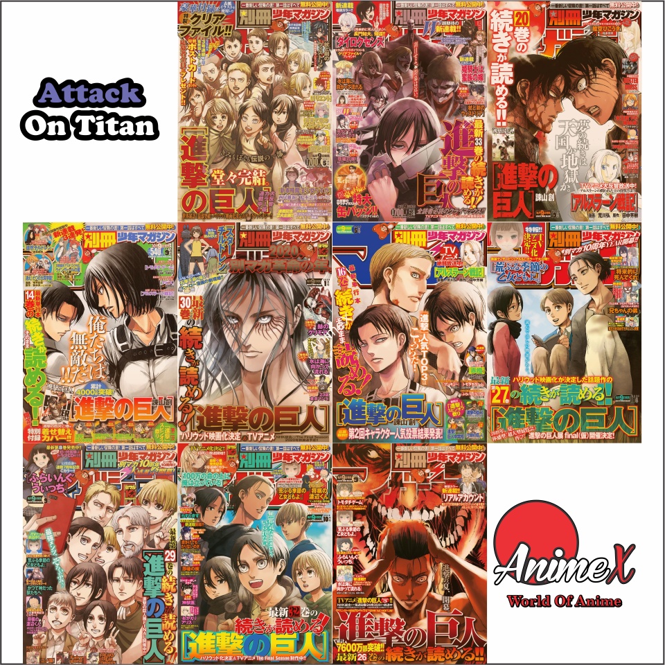 Combo 10 Tấm Poster A4 Nhiều Anime Blue Lock, One Piece, Jujutsu Kaisen dán tường có sẵn keo AnimeX