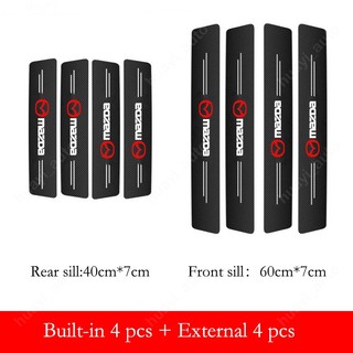 Sticker Bằng Sợi Carbon Chống Trầy Cho Mazda 3 2 5 CX3 RX8 BT50 323 CX8 CX30 RX7 626 CX7 NX5 CX9