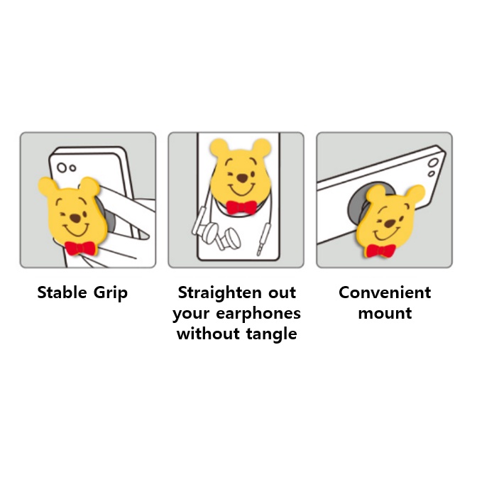 [DAISO Korea] Đệm Pop Grip / Winnie The Pooh Piglet 1033369