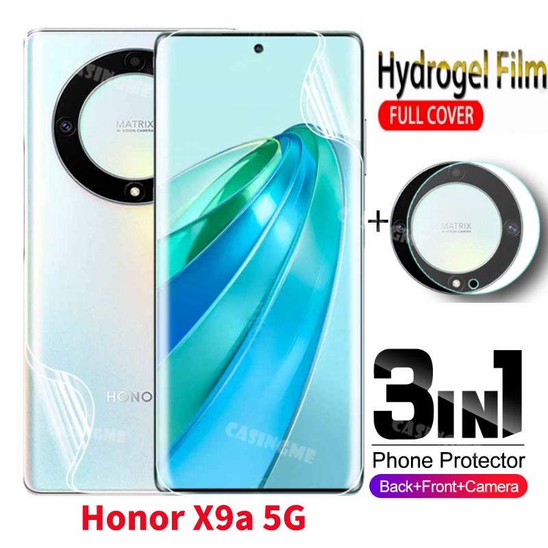 Phim Dán Hydrogel 3 Trong 1 Bảo Vệ Camera Trước Sau Cho Honor X9a 5G 2023 Honor X9a X9 X8 X8A HonorX9 5G 2023 Kính