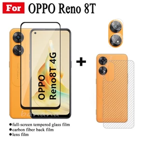 3 Trong 1 Cho OPPO Reno8 T Reno 8T 5G Kính Cường Lực Full Cover Bảo Vệ Màn Hình Cho OPPO Reno 8 7 6 5 Pro 4 4Z 6Z 7Z 5G Kính Cường Lực Bảo Vệ Ống Kính Máy Ảnh