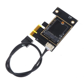 EZ Wifi Card PCI-E 1X sang cho M 2 NGFF Desktop WI-FI Adapter cho AX200 9260AC 8260AC 7265AC 7260AC BCM94350