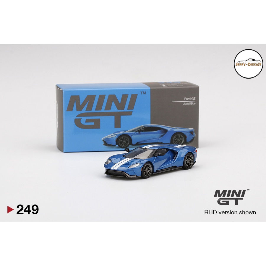 Xe mô hình ô tô - MiniGT (Mini GT) FORD GT Liquid Blue No.249 tỉ