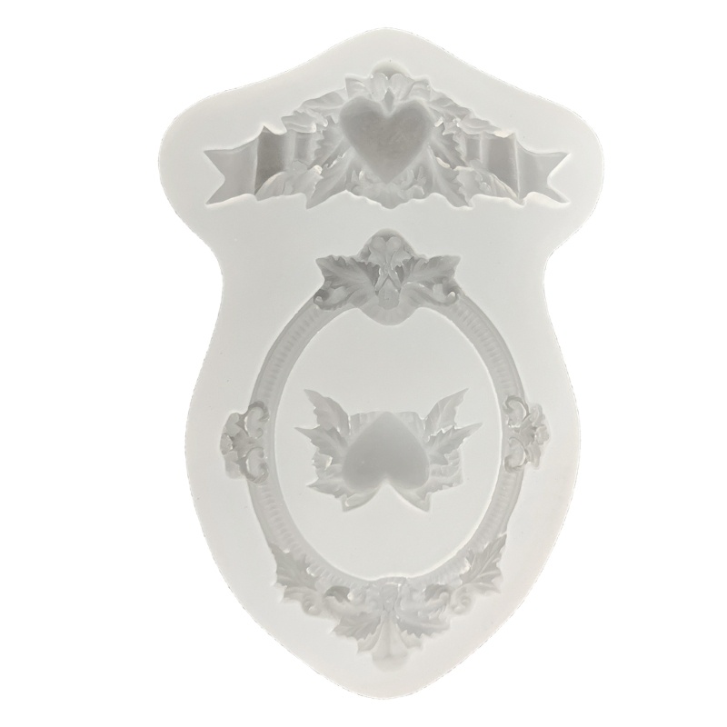 Khung Ảnh Trái Tim DIY từ Nhựa và Silicone - Tự Tạo Mặt Dây Chuyền & Móc Khóa