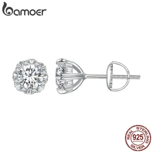 Bamoer 1 Cặp Bông Tai bạc 925 Chất Lượng Cao mse017