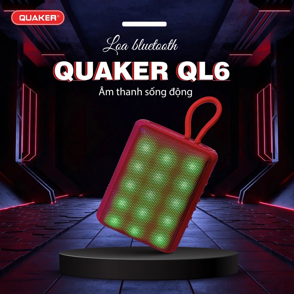 Loa bluetooth mini Quaker QL06 thiết kế nhỏ gọn âm thanh sống động