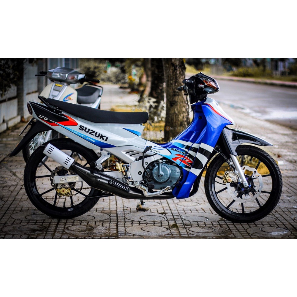 Tem Rời Suzuki Satria 2000 Trắng Xanh | Shopee Việt Nam