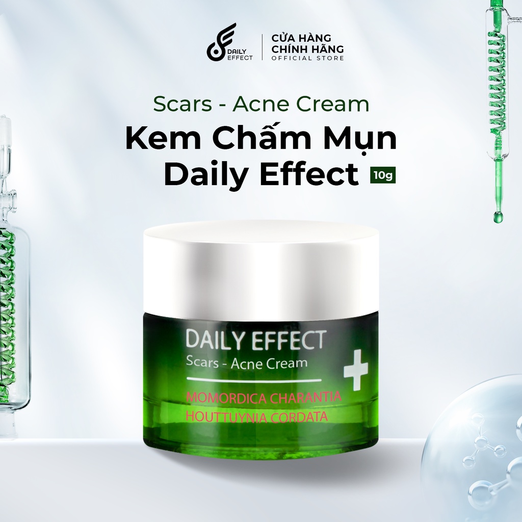 🆗.(Đã bán 4k) Kem Chấm Mụn DAILY EFFECT Khổ Qua Rừng & Rau Diếp Cá - DAILY ACNE CREAM 10g