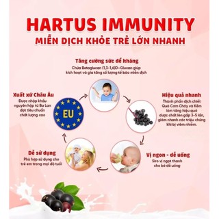 [Date 2027] Hartus' Immunity Tăng Sức Đề Kháng,Miễn Dịch,Hết Ốm Vặt.Tăng Cường Sức Khỏe Đường Hô Hấp