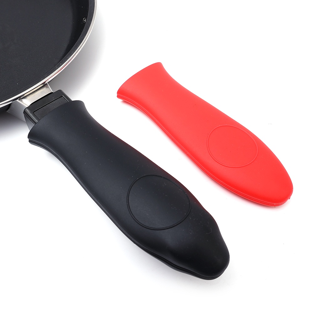 Vỏ Bọc Tay Cầm Xoong Nồi Bằng Silicon Dày Dặn Cách Nhiệt / Chống Trượt Mềm Mại Tiện Dụng