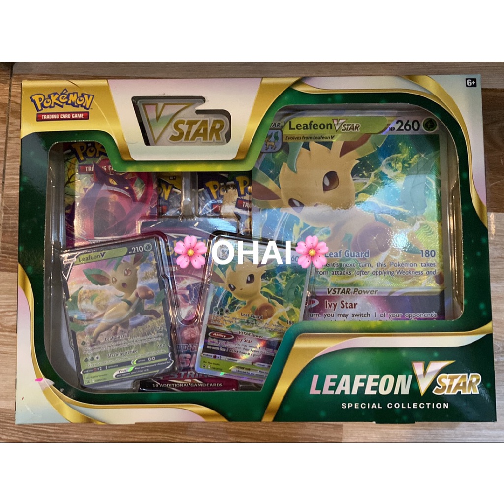 Hộp Thẻ Pokemon Series Sword & Shield Leafeon/Glaceon Vstar Special ...