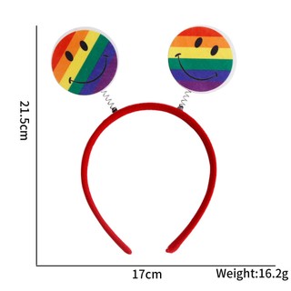 G13 Tháng Niềm Tự Hào LGBT Chủ Đề Tiệc Nhiều Màu Sắc Cầu Vồng Tình Yêu Băng Đô Trang Trí Vật Dụng Phụ Kiện Tóc G13