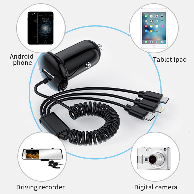 Dây cáp sạc nhanh SEAMETAL USB loại C 3 trong 1 thích hợp cho điện thoại IOS