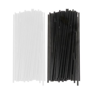 Set 50 Que Mây Khuếch Tán Tinh Dầu Màu Trắng Đen Tùy Chọn
