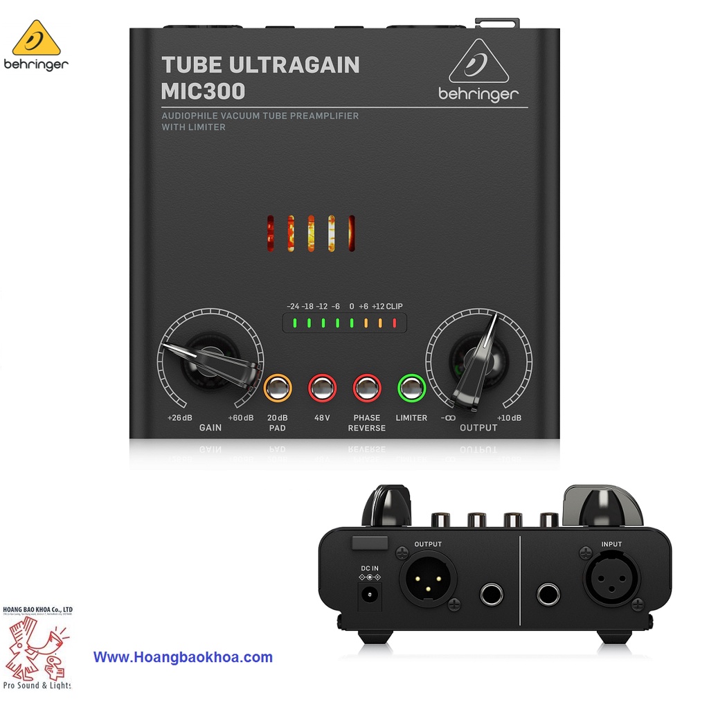 MIC300 Microphone Preamplifiers Behringer - Thiết Bị Khuyêch Đại Âm ...