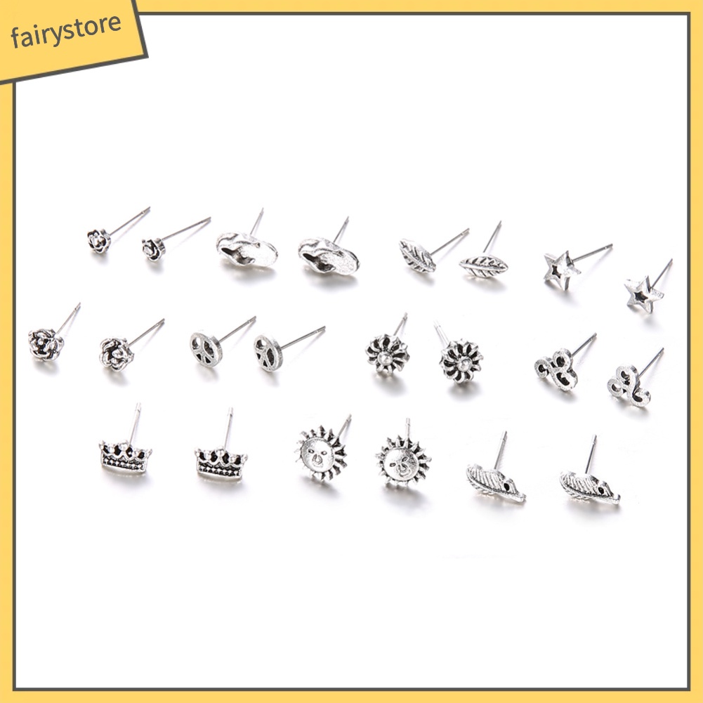 Set 11 Đôi Khuyên Tai Phong Cách Bohemia Thời Trang Cho Nữ (11 Cặp)