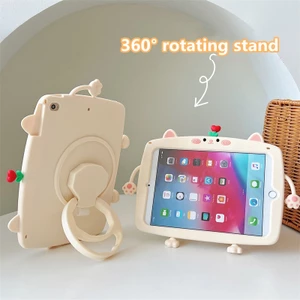 Ốp Máy Tính Bảng Cao Su Mềm Chống Sốc Có Giá Đỡ Xoay Cho Samsung Tab A7 Lite 8.7inch 2021 T220 T225 A8 10.5inch 2022 X200 X205 2021