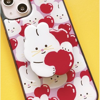 Ốp Điện Thoại epoxy Họa Tiết Cún / Thỏ / Trái Tim Cho iphone 15 14 13 12 11 pro max s22 ultra plus s21