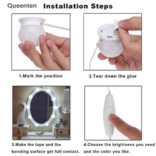 Bộ Đèn LED USB Gắn Gương Trang Điểm Phong Cách Holly