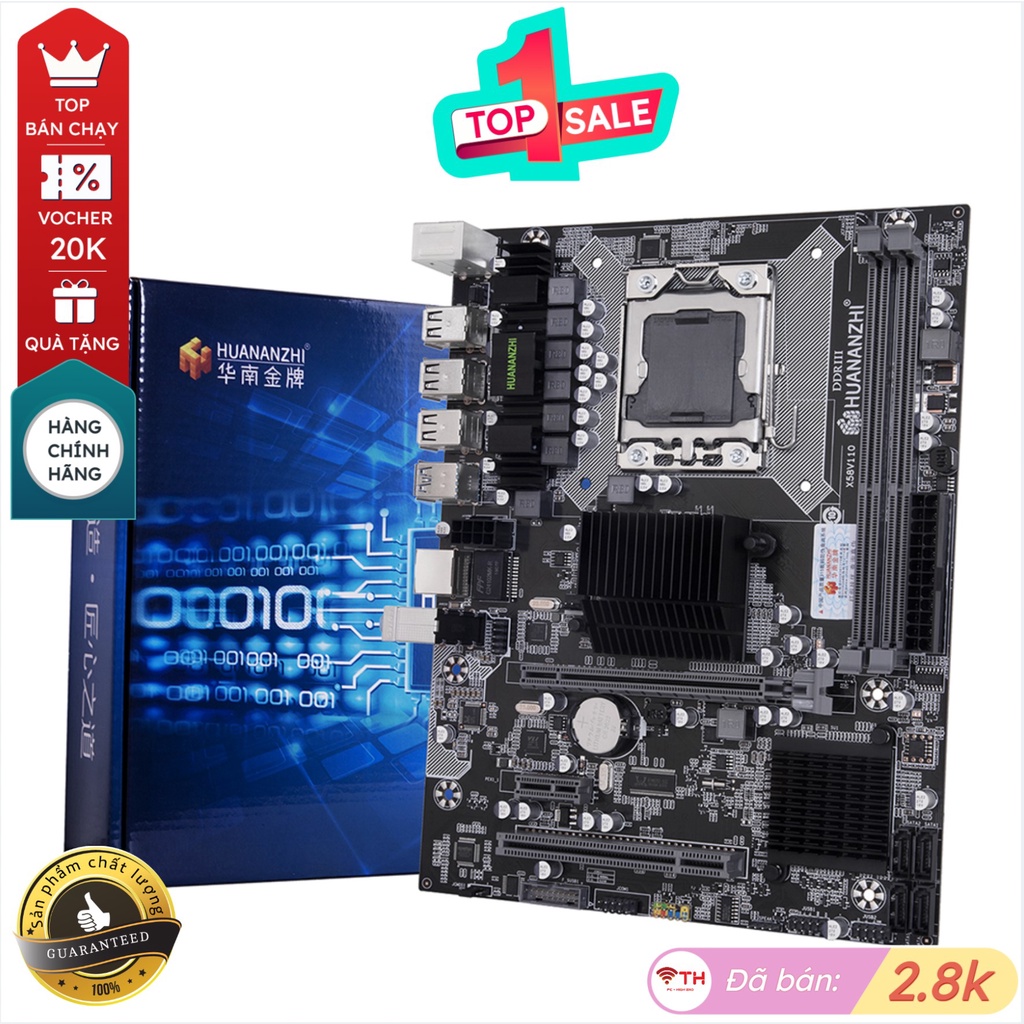 Bo Mạch Chủ Mainboard Huananzhi X58 Rx3 0 Hỗ Trợ Socket 1366