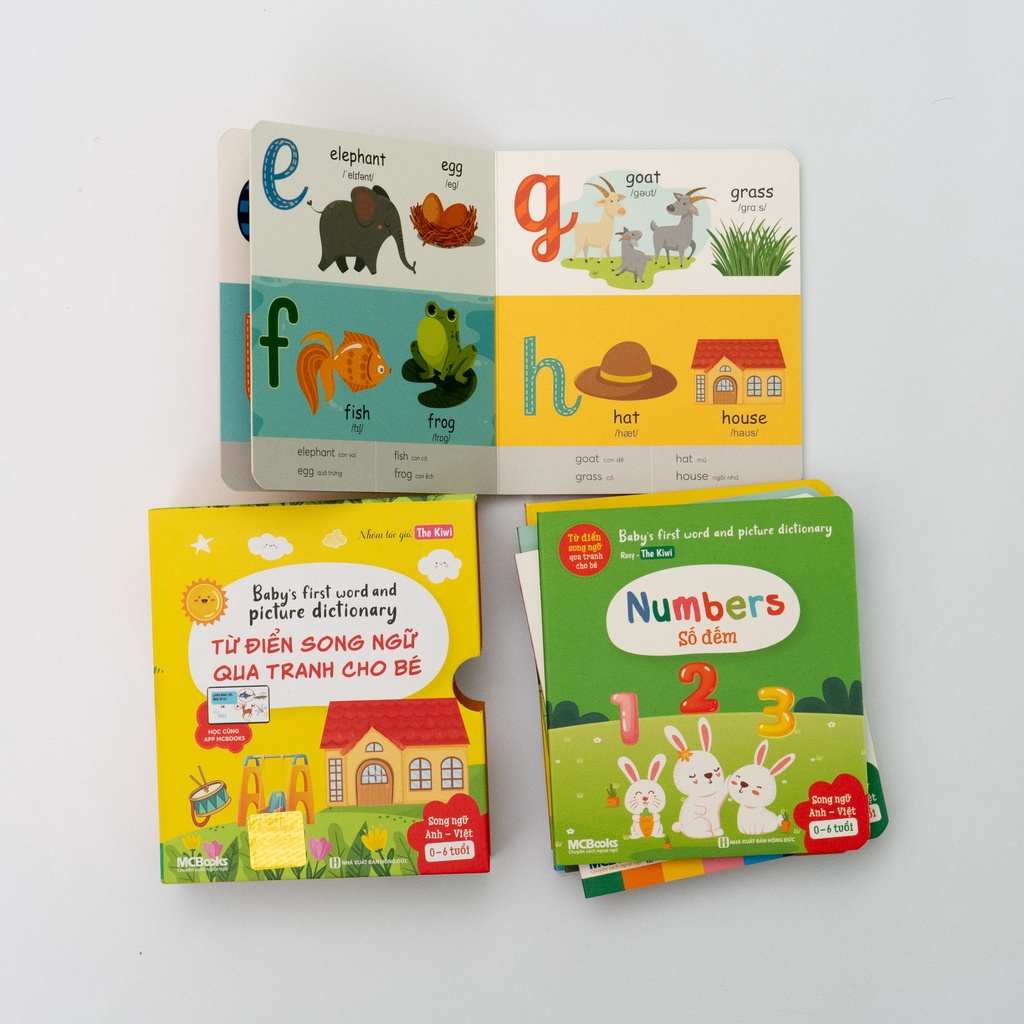 Từ điển song ngữ qua tranh cho bé - Baby's first words and picture dictionary - 6 cuốn