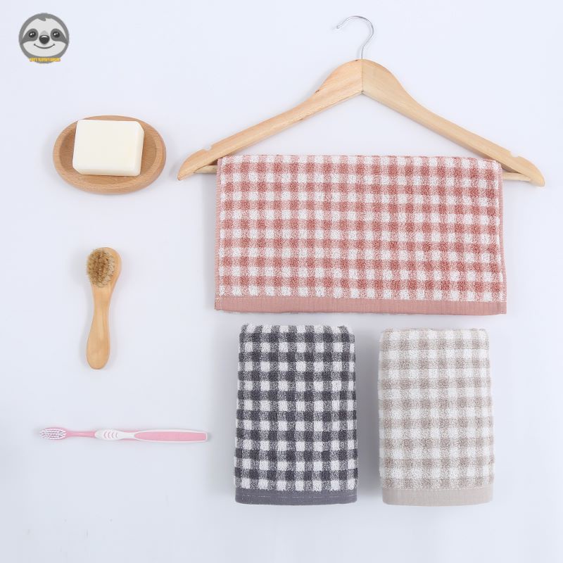 Phong Cách Nhật Bản muji Phong Cách / Khăn Bông Kẻ Sọc / Khăn Kẻ Sọc Dày / Khăn Mặt Mềm Mại Thấm Hút Nước Cho Gia Đình / Phòng