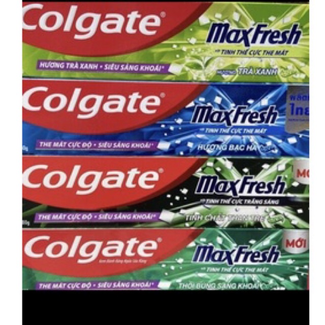 BKem đánh răng Colgate Maxfresh hương bạc hà 225gr tặng