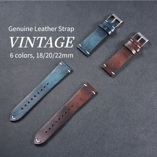 Dây Da Bò 18mm 20mm 22mm 20 / 22mm Thay Thế Cho Đồng Hồ Đeo Tay
