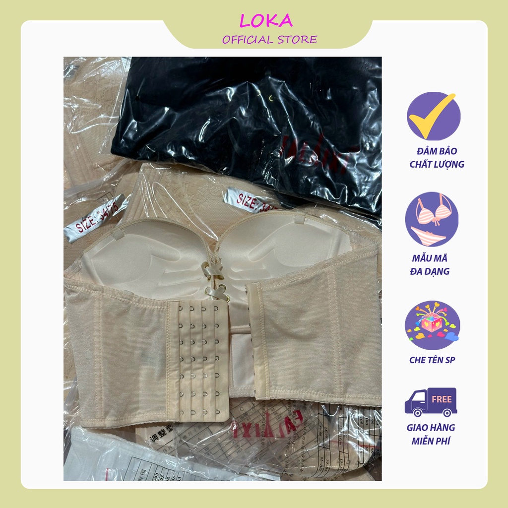 [AN08] Áo ngực không dây, áo cúp ngực định hình rút dây tạo khe, đệm bàn tay nâng ngực | BigBuy360 - bigbuy360.vn