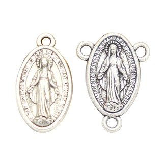 Flgo 10 Chiếc Hình Bầu Dục Quyến Rũ Đức Trinh Nữ Maria Huy Chương Mặt Dây Chuyền Cho Vòng Tay Vòng Cổ Trang Sức Làm