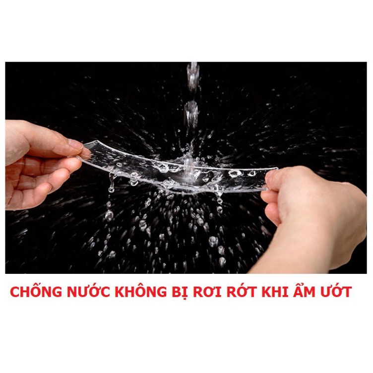 Băng keo 2 mặt 5m siêu dính trong suốt , chất liệu dán mọi vật dụng