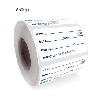 Yu 500 Chiếc Cuộn Nhãn Dán Nhãn Bảo Quản Cho Bình Thủy Tinh Hộp Đựng Kim Loại Tủ Lạnh Tủ Đông Nhãn