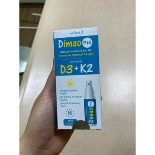 VitaminD3K2 Dimao Pro dạng xịt, tăng cường hấp thu canxi, vitamin d3 k2 (Lọ 25ml)