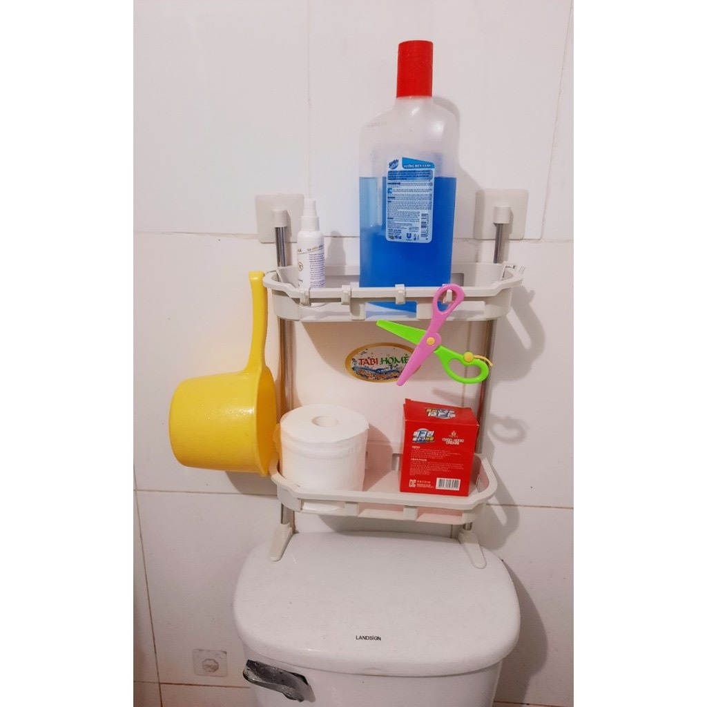 [Mã LIFEXANH03 giảm 10% đơn 500K] Kệ 2 và 3 Tầng Đa Năng Để Trên Bồn Cầu