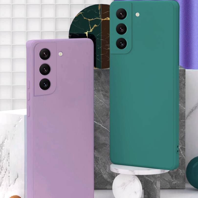 Ốp Điện Thoại TPU Dẻo Vuông Màu Kẹo Ngọt Tươi Tắn Đơn Giản Cho Samsung Galaxy S23 S22 Ultra S23 S22 Plus S23 + S22 + S21 S20 FE