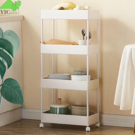 Kệ đựng đồ đa năng 3 tầng,4 tầng có bánh xe đẩy chuyên dụng cho spa, phòng tắm, bếp chất liệu inox cao cấp 12