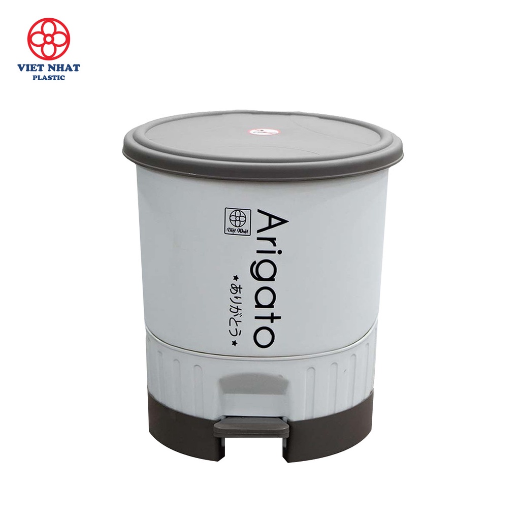 Thùng (Bật) rác nhựa đạp chân thông minh 8.5Lít Nhựa Việt Nhật Cao Cấp 8022 AMIZIN