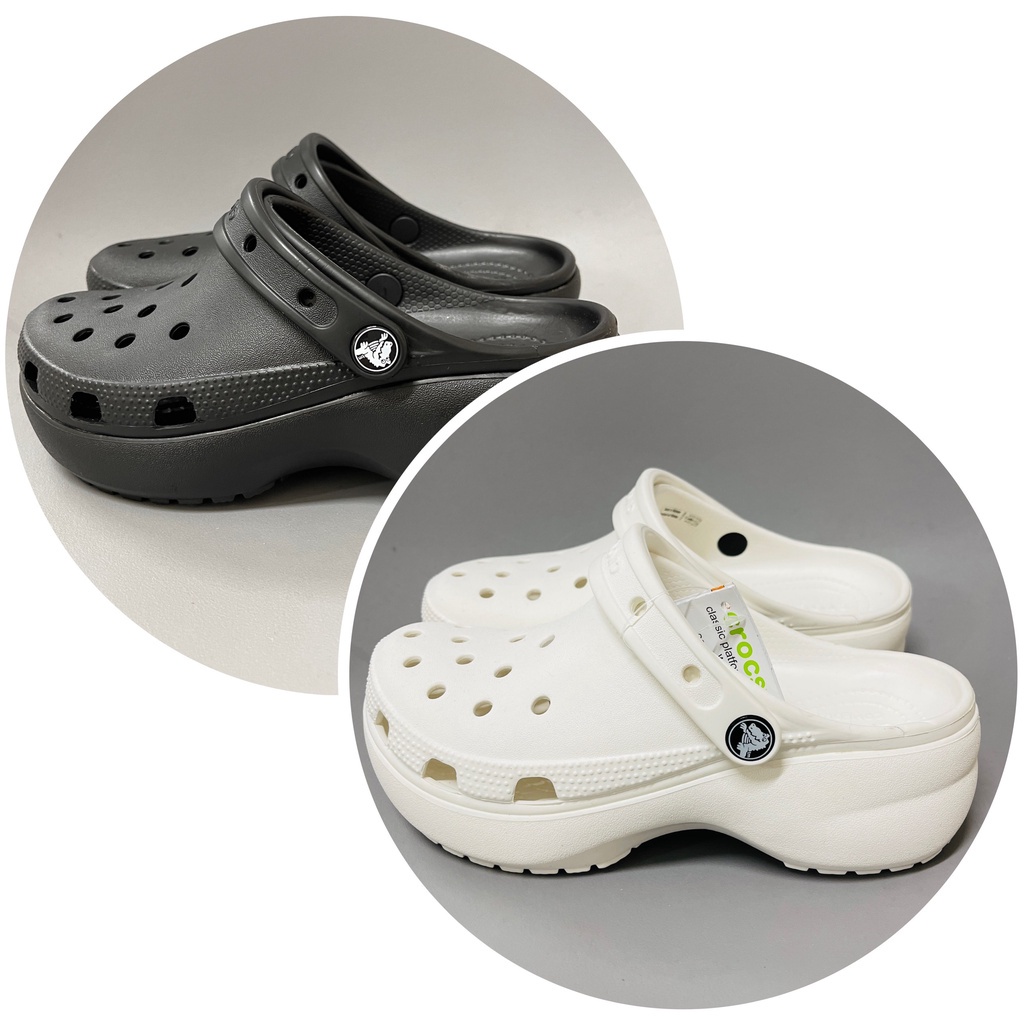 Dép sục crocs classic đế cao cho nữ người lớn nhiều màu, giày xục ...