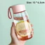 Cốc uống nước ORDOBOX 380ml Cốc nhựa ngoài trời thời trang chống rò rỉ