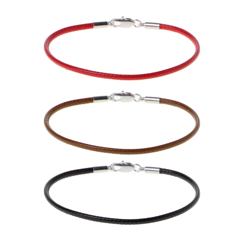 Vòng Tay Da Bện Nhiều Màu coo Mobster clasp