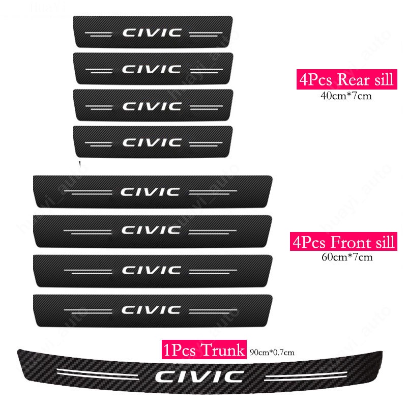 Miếng Dán Chống Trầy Không Thấm Nước Bảo Vệ Cốp Xe Hơi Honda Civic