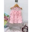 váy hoa nổi bé gái cực sang 10-19kg, váy thêu hoa sang chảnh hàng quảng châu bé gái