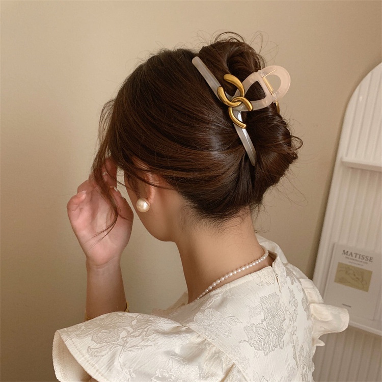Kẹp Tóc Hình Cá Mập Bằng Acrylic Phong Cách Hàn Quốc Cho Nữ