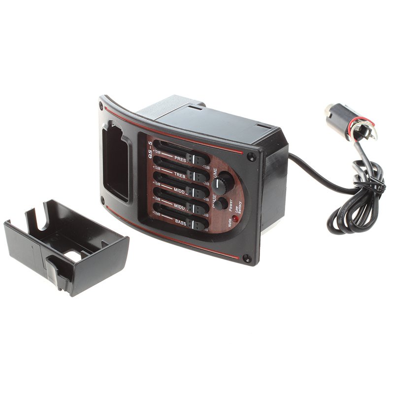 Đàn Guitar Acoustic Preamp 5 Dây EQ Tuner Piezo Pickup