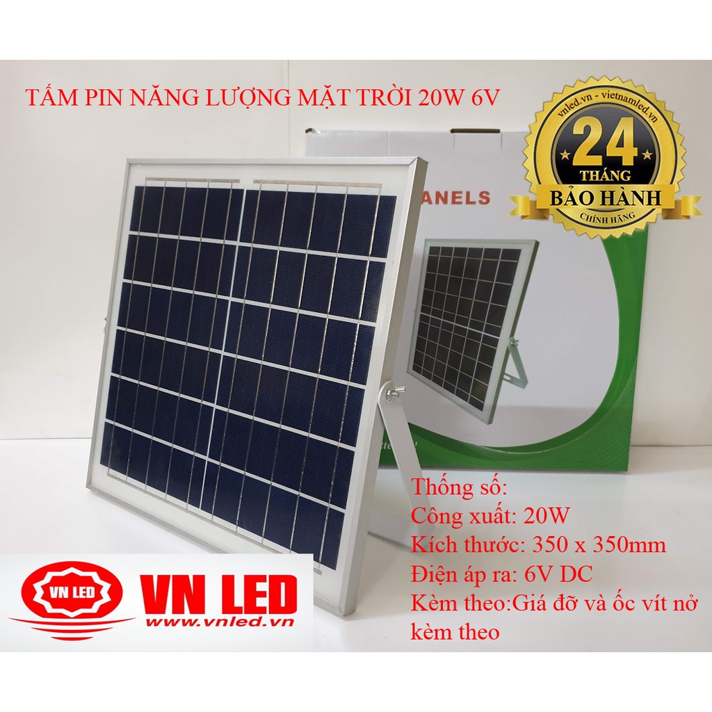 TẤM PIN NĂNG LƯỢNG MẶT TRỜI 25W, 20W, 18W, 15W 6V sạc cho đèn năng ...