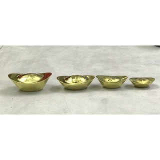 Thỏi Vàng Tài Lộc Các Cỡ lớn bằng đồng nguyên khối hàng bóng đẹp vật phẩm phong thuỷ tài lộc