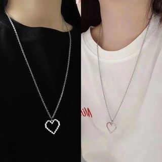 Vòng Cổ Choker Mặt Trái Tim Hoạt Hình Phong Cách Punk Đơn Giản Sáng Tạo Dành Cho Cặp Đôi